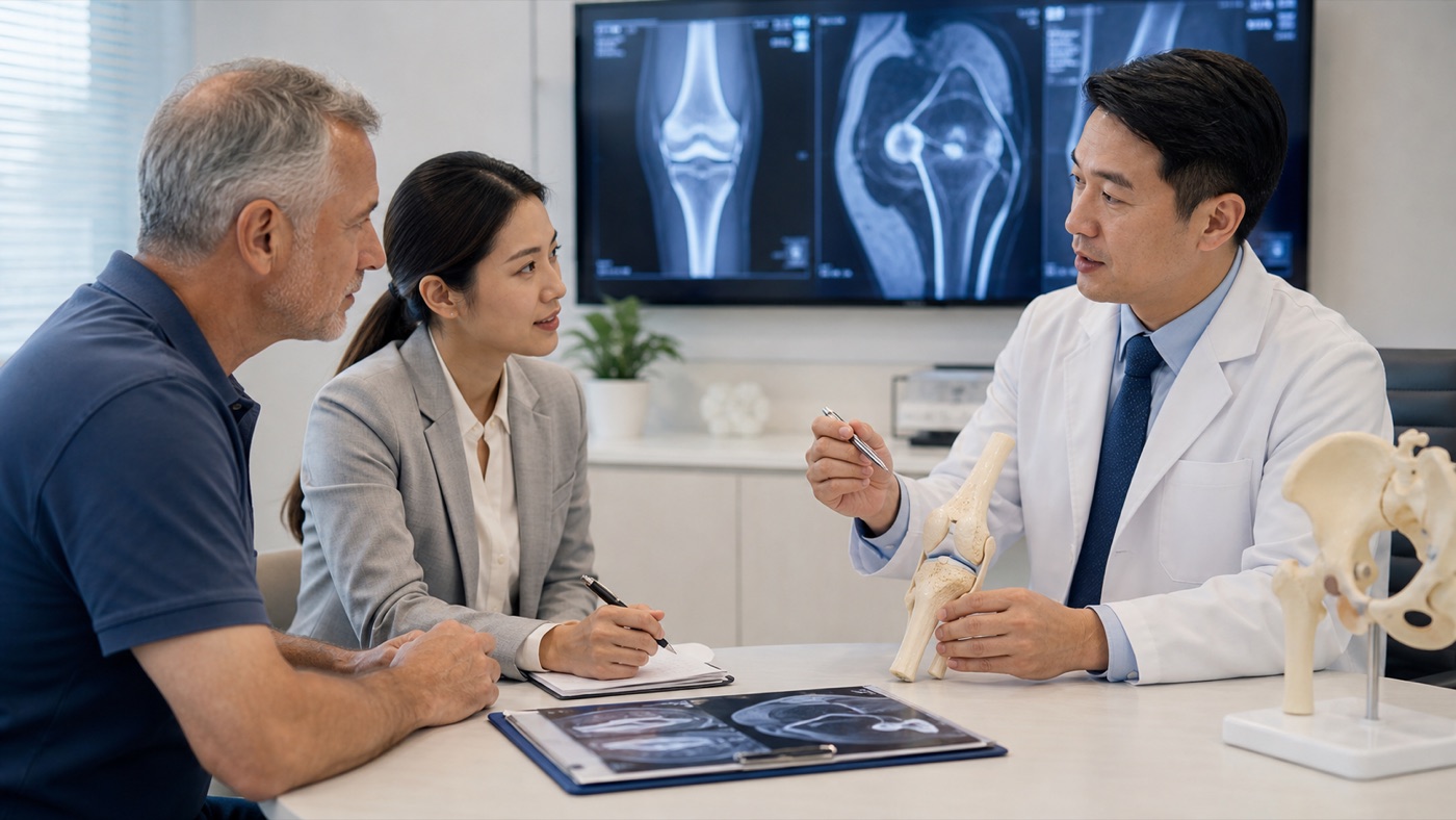 Orthopedic surgery abroad consultation for joint replacement.